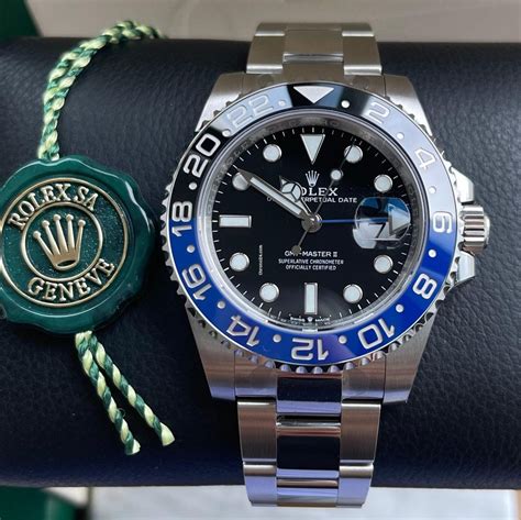 batman rolex gmt|Rolex gmt Batman for sale.